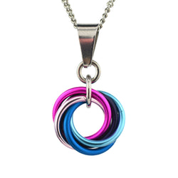 LGBTQ Pride Small Swirl Pendant - 24+ Flags: Agender