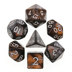 Bronze Coins RPG Dice Set