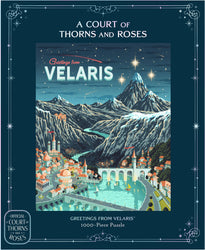 A Court of Thorns and Roses: Official Greetings from Velaris 1000-Piece Puzzle