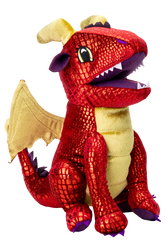 Dragon Plush Dice Bag: Red