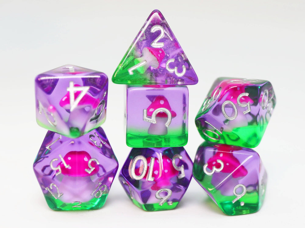 Fae Mushrooms RPG Dice Set