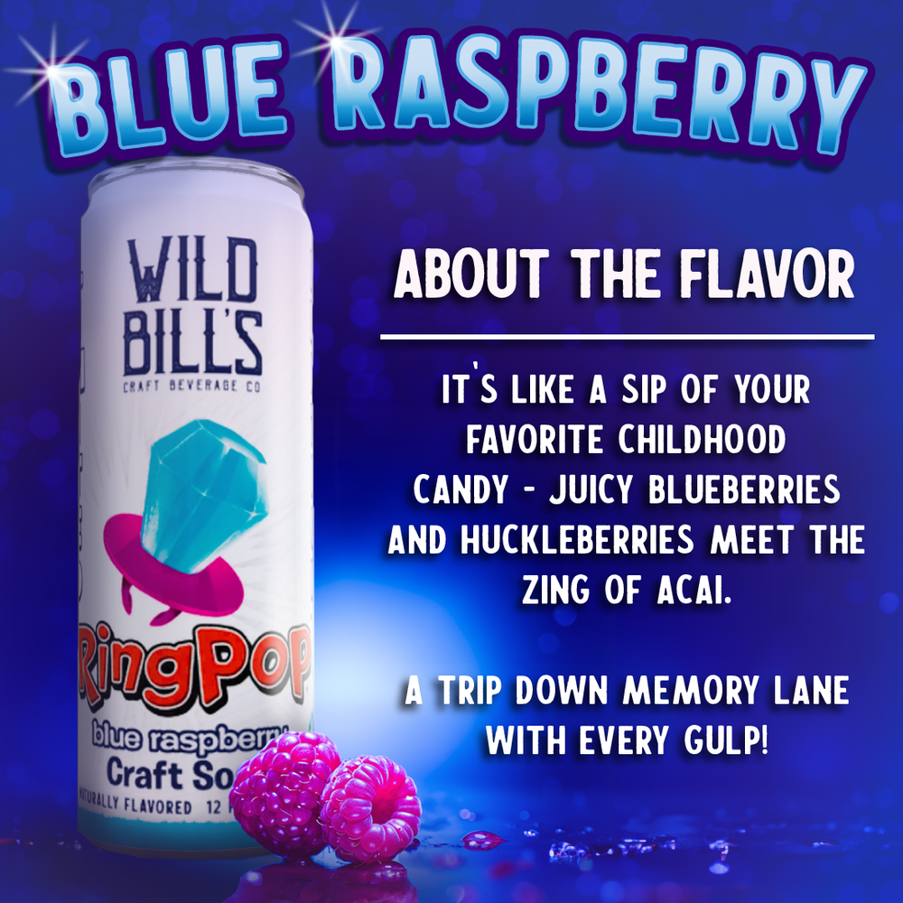 Wild Bill's - Ring Pop Soda Berry Blast Pure Cane Sugar
