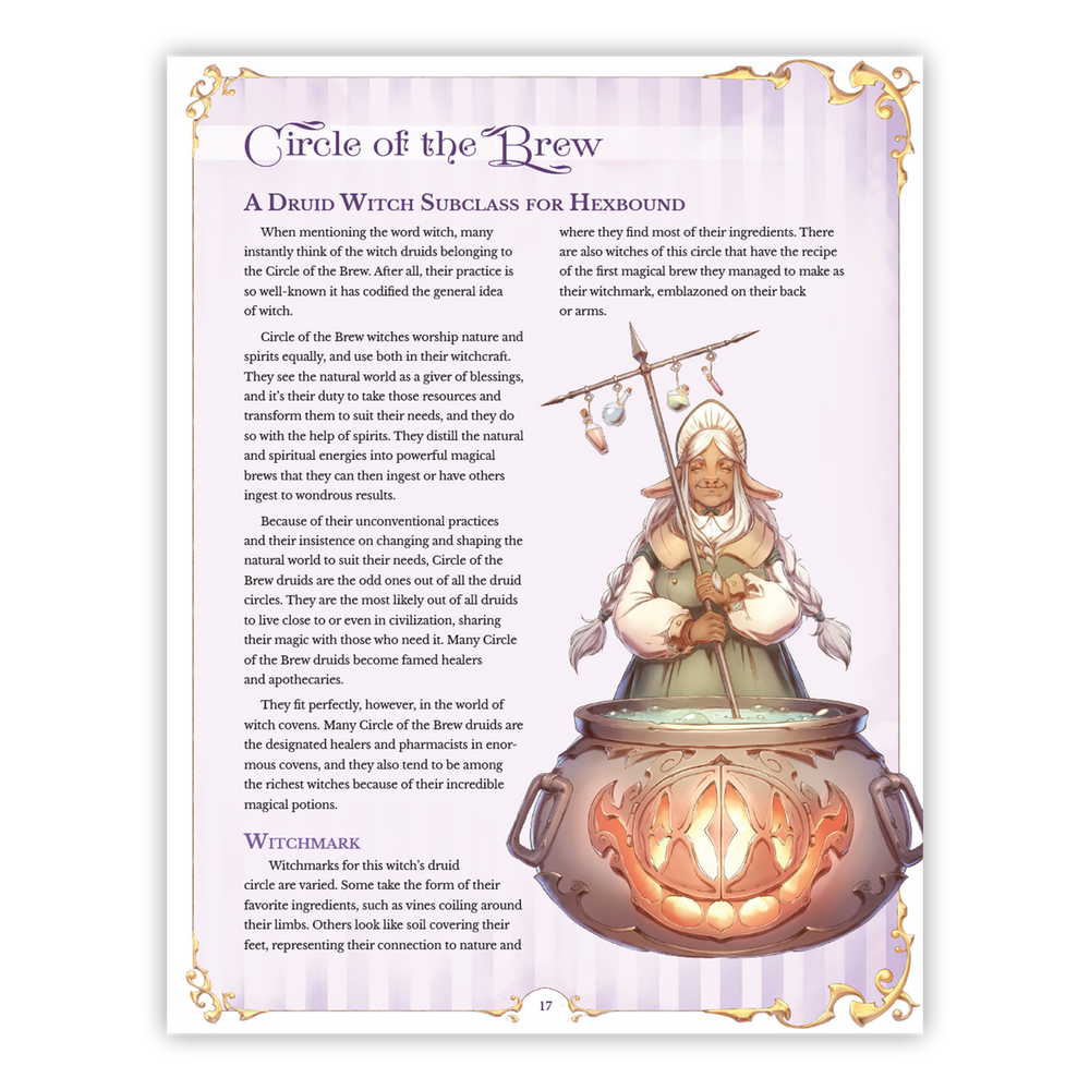 Hexbound: A Witchy Supplement  - 5e D&D (Hardcover)