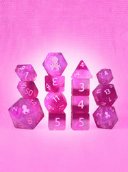 Brideberry 14pc Dice Set inked in Pink