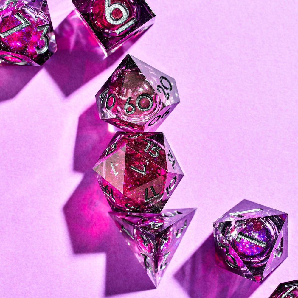 Bloodmoon 7-Piece Liquid Core Dice Set