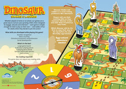 Dinosaur Snakes and Ladders (Vintage Design)  Board Game