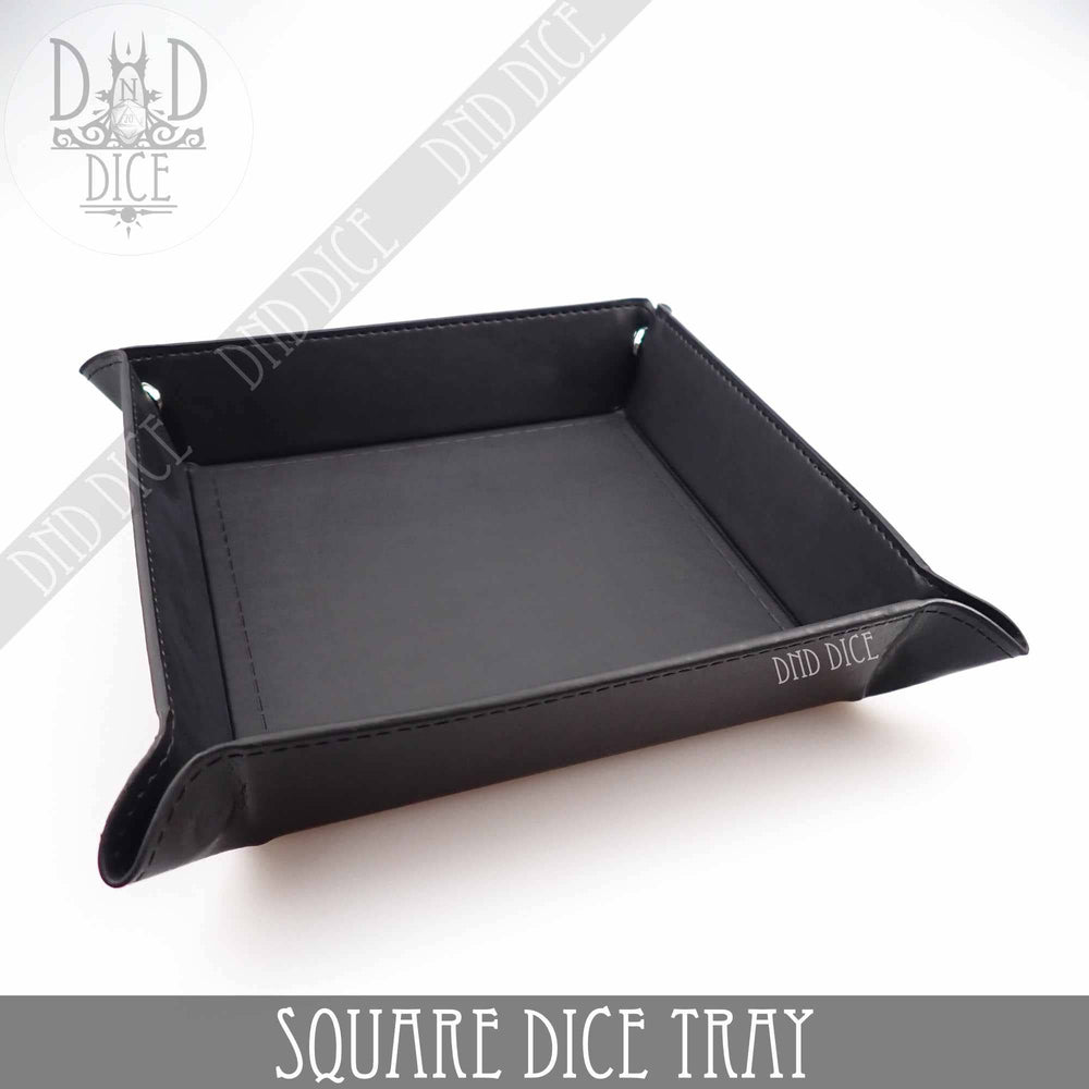 Square Dice Tray: Black