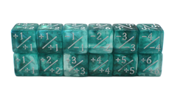 +/- Counter Dice 12ct Set - Galaxy - Galactic Blast