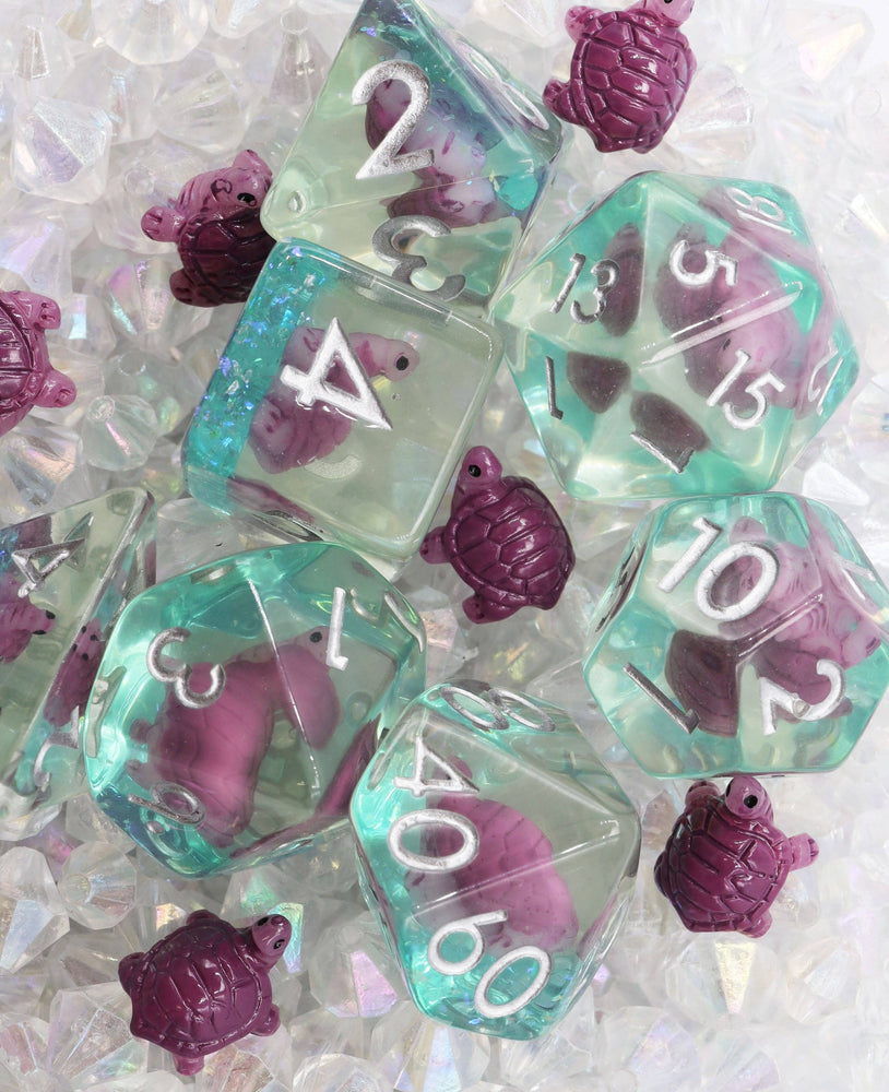 Gummy Turtle RPG Dice Set