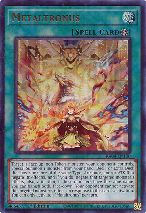Metaltronus [RA04-EN100] Ultra Rare