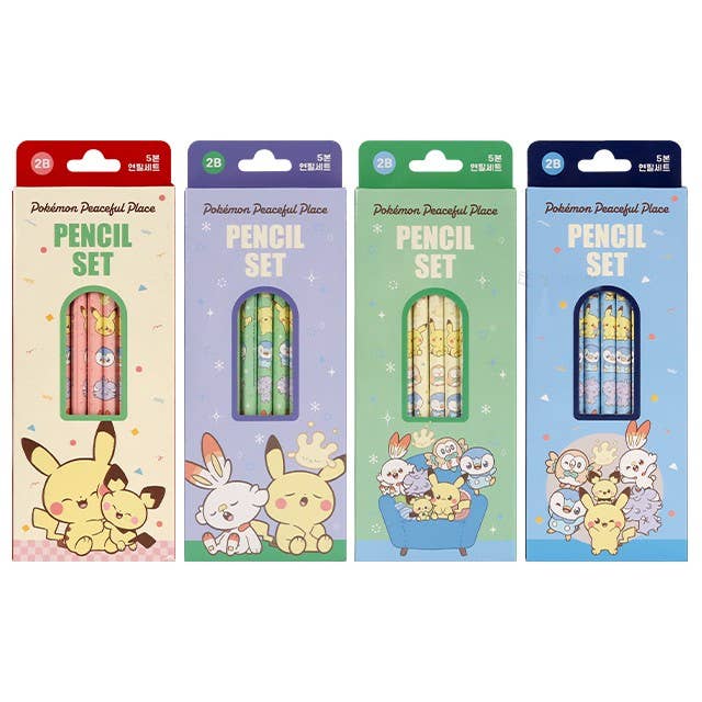 Pokémon Peaceful Place School 5-Pencil Set