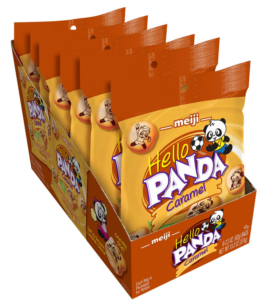 Meiji Hello Panda, Caramel 2.2oz Bag,