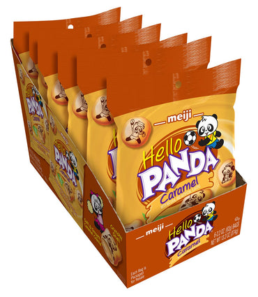 Meiji Hello Panda, Caramel 2.2oz Bag,