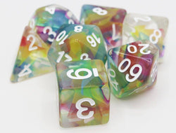 Rainbow Ribbon RPG Dice Set