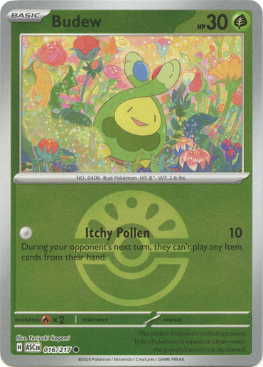Budew (016/217) (Friend Ball) [Mega Evolution: Ascended Heroes]