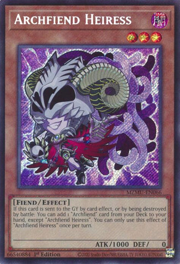 Archfiend Heiress [MZMU-EN066] Secret Rare