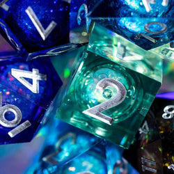 Nightfall 7-Piece Liquid Core Dice Set
