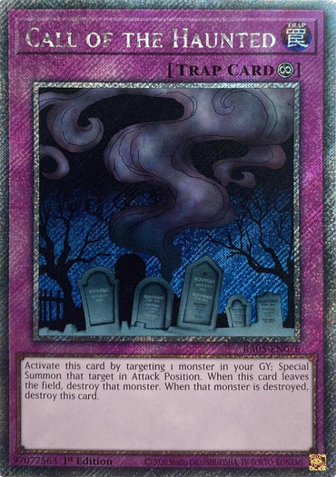 Call of the Haunted (Platinum Secret Rare) [RA05-EN076] Platinum Secret Rare