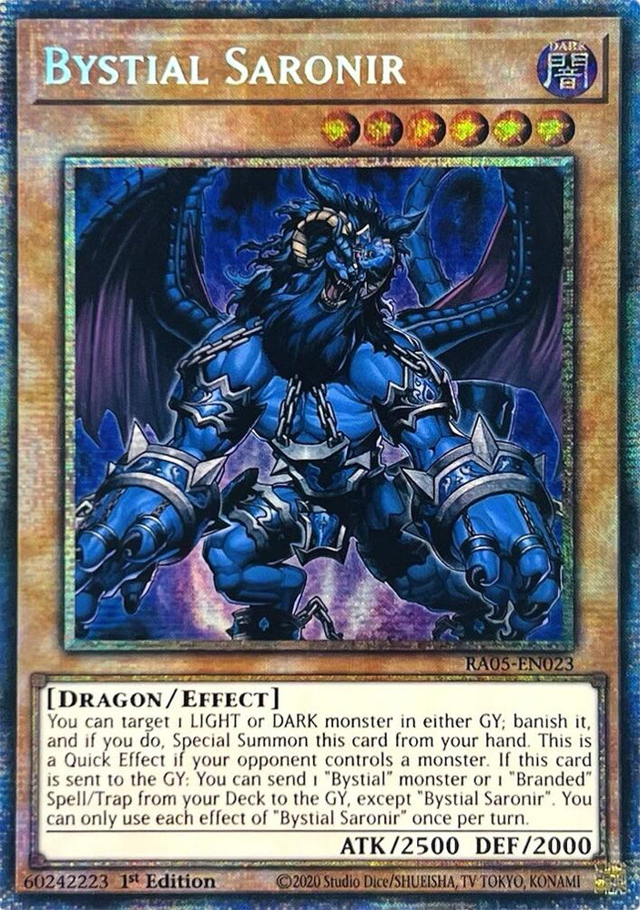 Bystial Saronir (Starlight Rare) [RA05-EN023] Starlight Rare