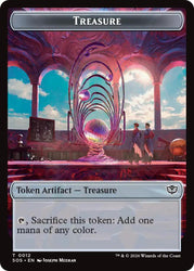 Phyrexian Germ // Treasure Double-Sided Token [Secrets of Strixhaven Commander Tokens]