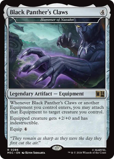 Black Panther's Claws - Hammer of Nazahn [Marvel Super Heroes Commander]