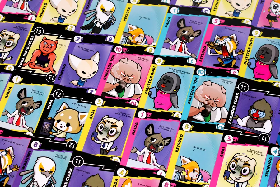 Aggretsuko - Rage/Balance Card Game