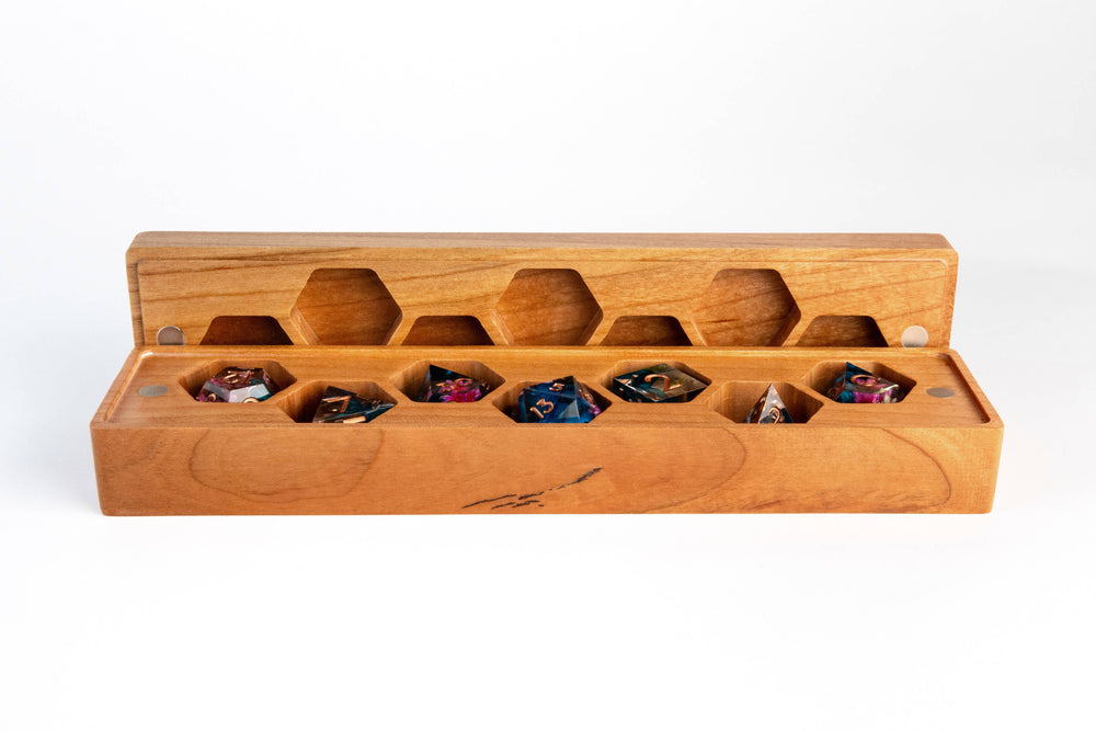 Cherry Wood Dice Vault