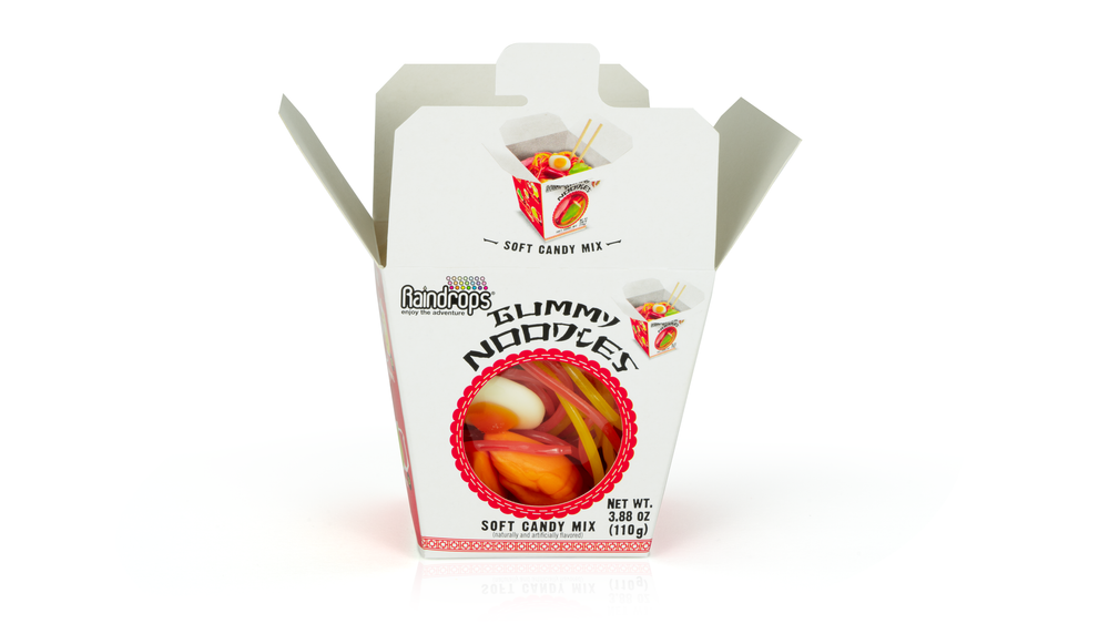 Raindrops Gummi Noodles, 3.88oz, 12ct Case