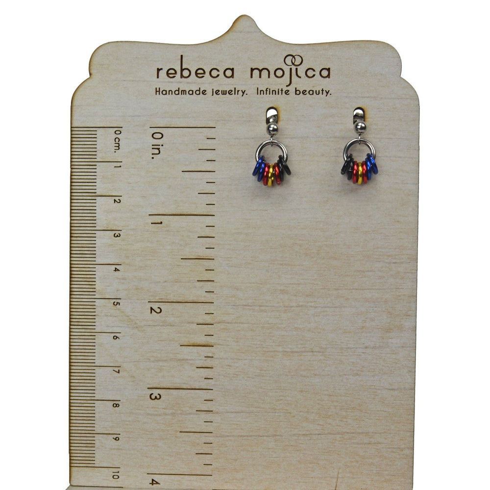 Polyamorous Pride - Tiny Hoop Flag Earring