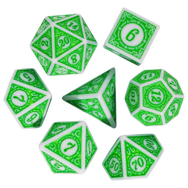 Motif: Leafy RPG Dice Set