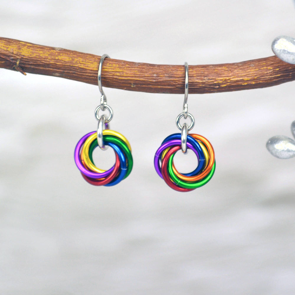 LGBTQ Rainbow Pride - Mini Knot Earring