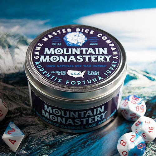 Mountain Monastery Gaming Candle: 8oz