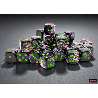 Chessex 12mm d6 (36) Brush Dice - Paintball