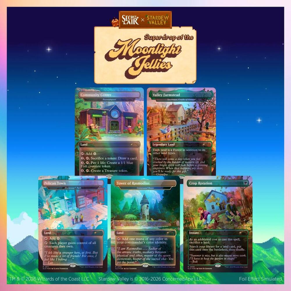 Secret Lair Drop: Secret Lair x Stardew Valley: Life in Pelican Town - Traditional Foil Edition - Secret Lair Drop Series (SLD)