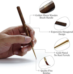 Extreme Detail Paint Brushes for Miniature, Round Tip Nylon: 10 Pcs