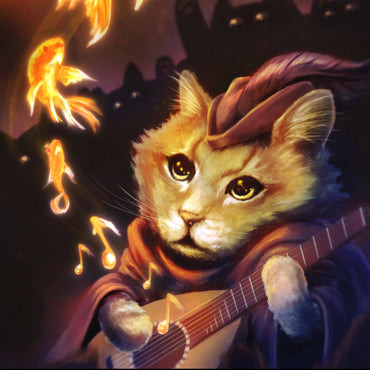 Bard Cat Prints: 8.5 x 11" Print