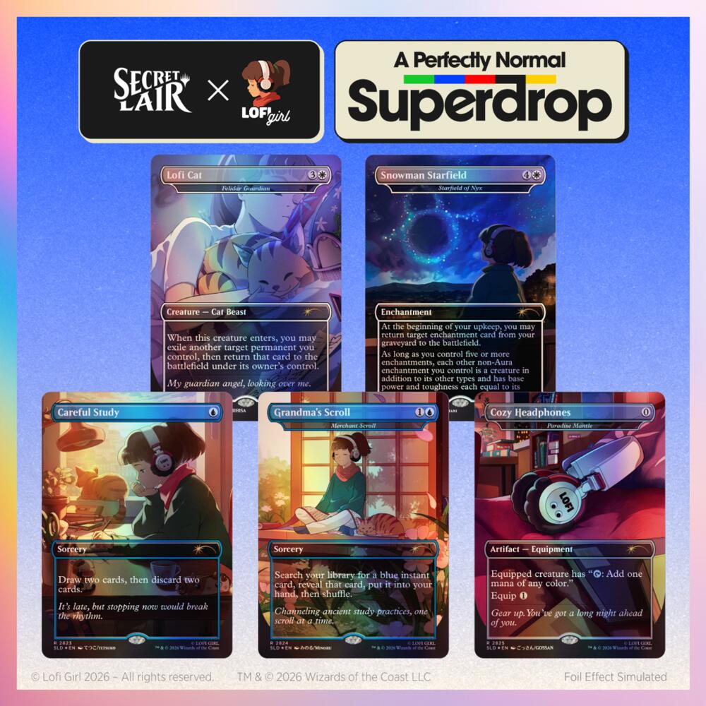 Secret Lair Drop: Secret Lair x Lofi Girl: Beats to Cast To - Traditional Foil Edition - Secret Lair Drop Series (SLD)