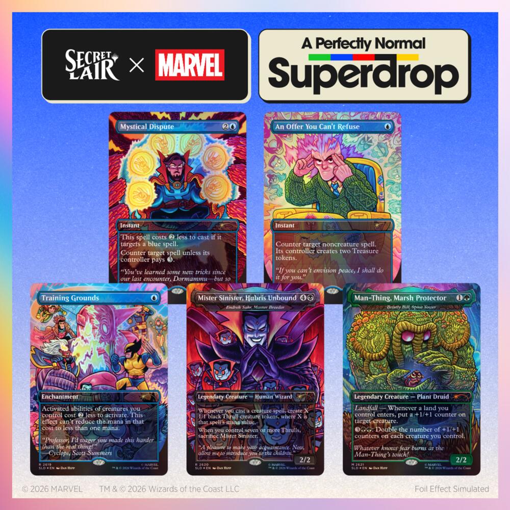 Secret Lair Drop: Secret Lair x Marvel: Dan Hipp - Traditional Foil Edition - Secret Lair Drop Series (SLD)