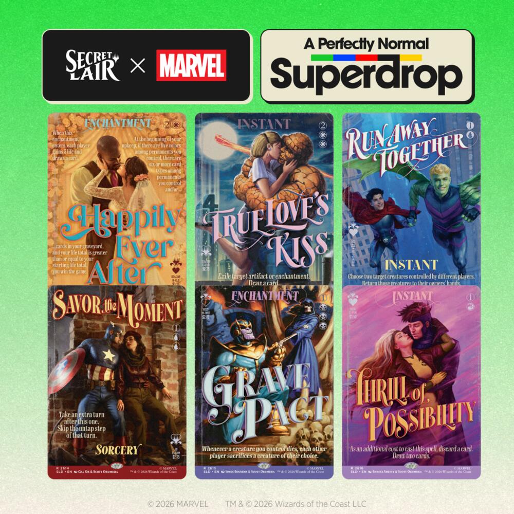Secret Lair Drop: Secret Lair x Marvel: True Believers in Love - Non-Foil Edition - Secret Lair Drop Series (SLD)