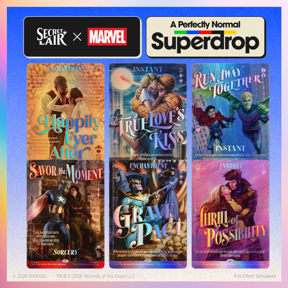 Secret Lair Drop: Secret Lair x Marvel: True Believers in Love - Traditional Foil Edition - Secret Lair Drop Series (SLD)