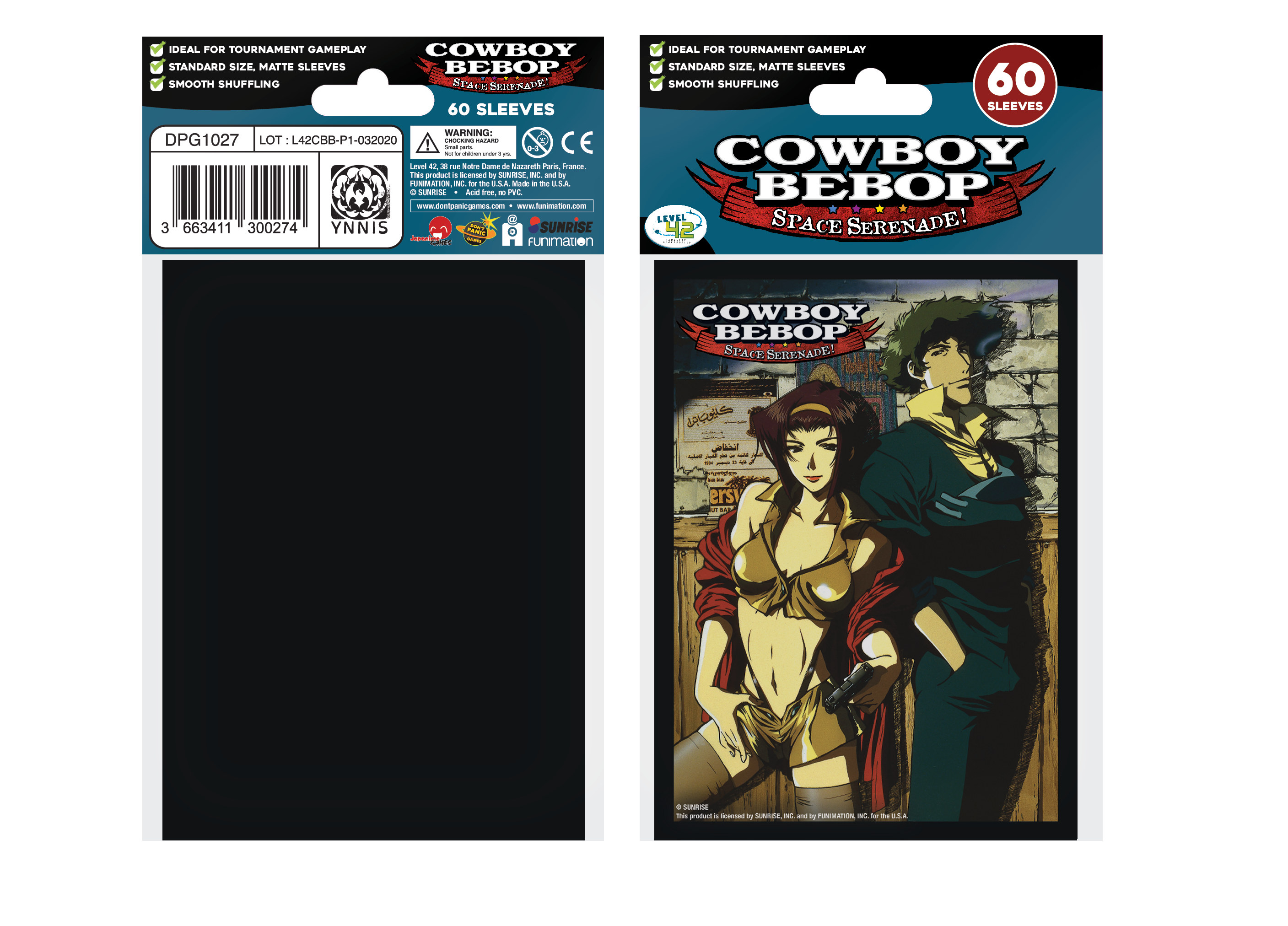 Officially Licensed Cowboy Bebop Std Sleeves - Spike & Faye