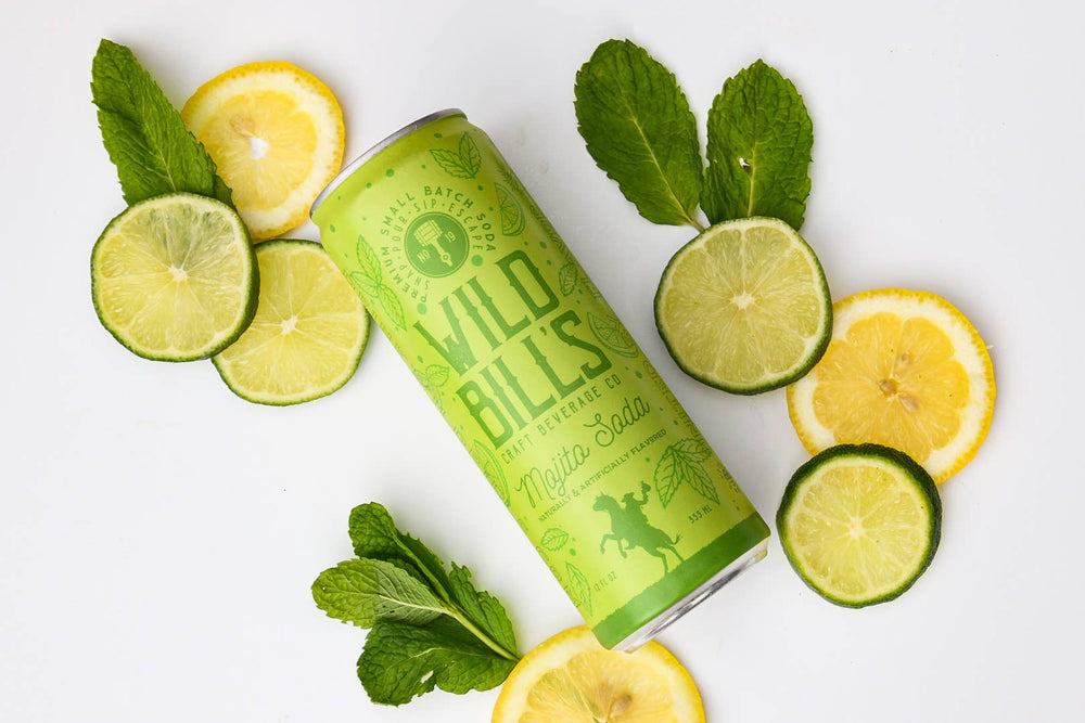 Wild Bill's - Mojito Mocktail: Premium Cane Sugar Soda