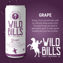 Wild Bill's - Grape: Premium Cane Sugar Soda