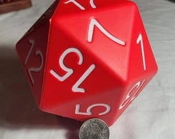 Big Foam Dice 4 inch D20's (11 colors) by Zucati: 6 pack random