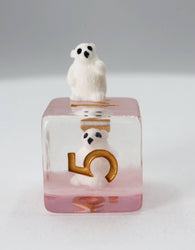 Pink Polar Bear RPG Dice Set