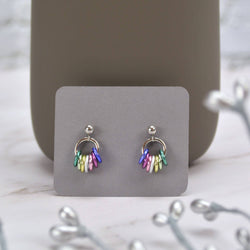Genderfae Pride - Tiny Hoop Flag Earring