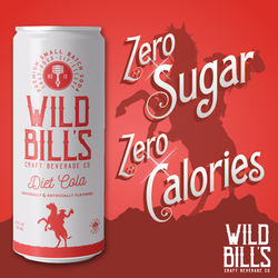 Wild Bill's - Diet Cola: Premium Zero Sugar Craft Soda