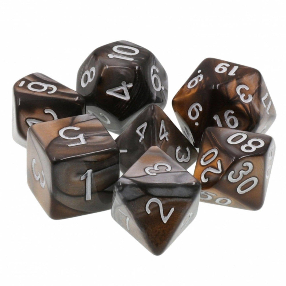 Bronze Coins RPG Dice Set