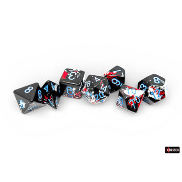 Chessex 7-Die Set Brush Dice - Breezy