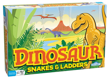 Dinosaur Snakes and Ladders (Vintage Design)  Board Game